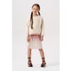 Kopergouden plissérokje - Girls skirt alamo stripe chutney